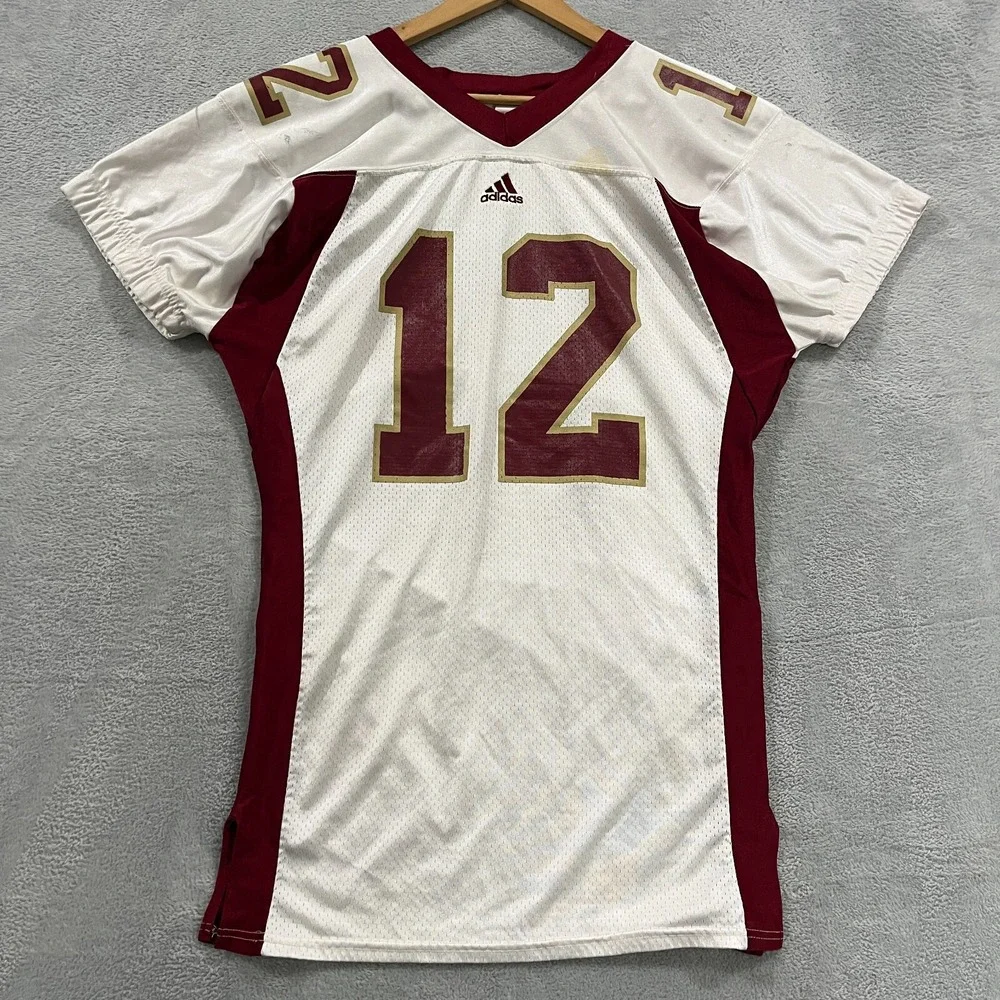 Adidas Shirt‎ Men's Small Jersey Football Vintage 80s USA Made White Red 12